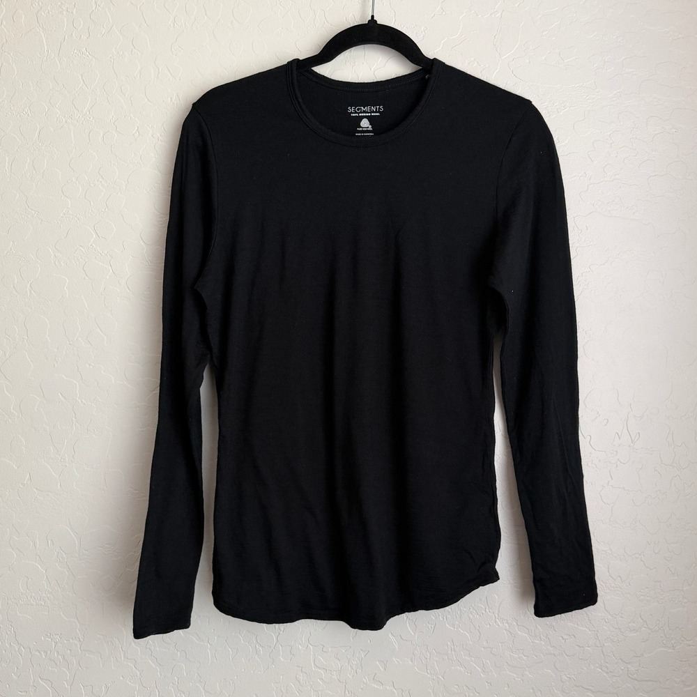 Segments Women's Merino Wool Long Sleeve Top Black Medium